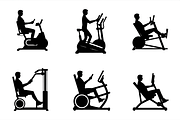 Vector Gym and Fitness Silhouette, an Illustration by Amazin_art (Thumbnail 2 of 6)