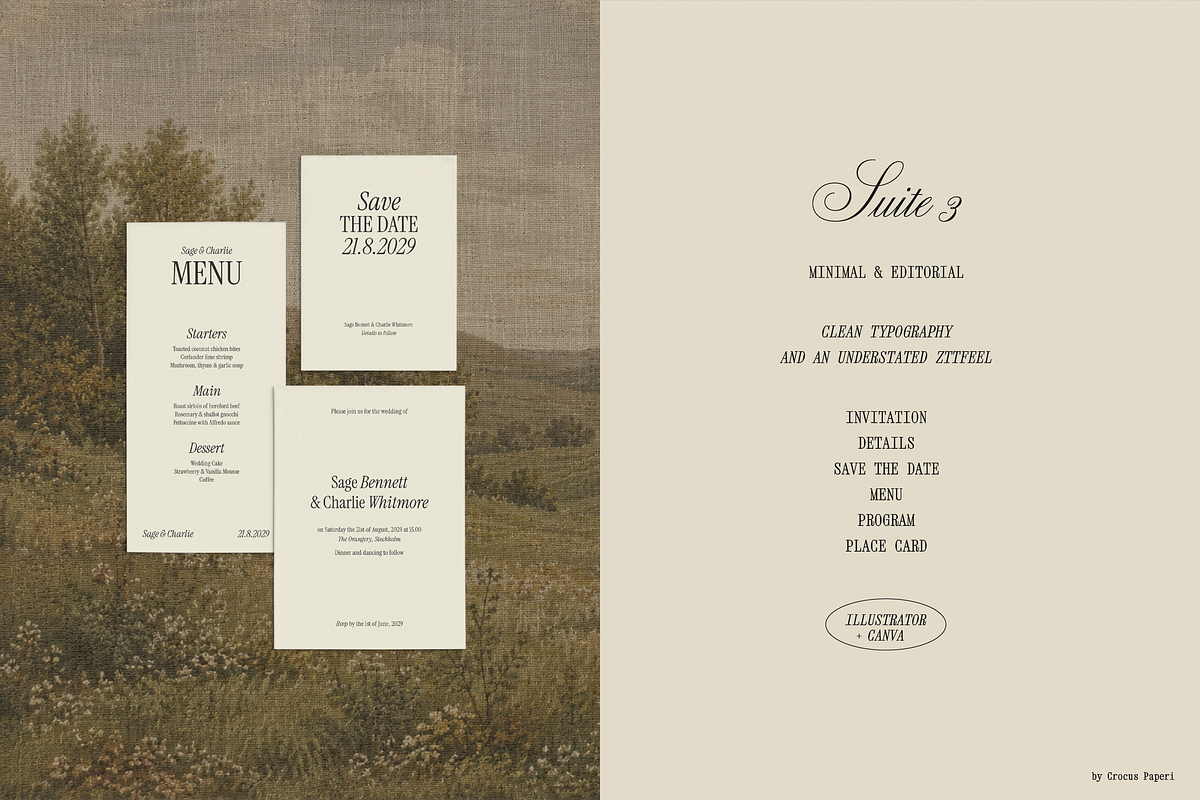 HEIRLOOM WEDDING | 48 templates, an Invitation Template by Crocus Paperi (Photo 7 of 19)