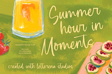Summer Moments Handwritten Ink Font