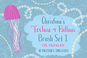 Texture Pattern Brush Set Procreate