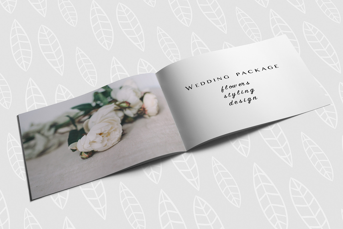 White peonies film look stock photos, a Books & Magazine Mockup by Nellaino (Photo 4 of 8)