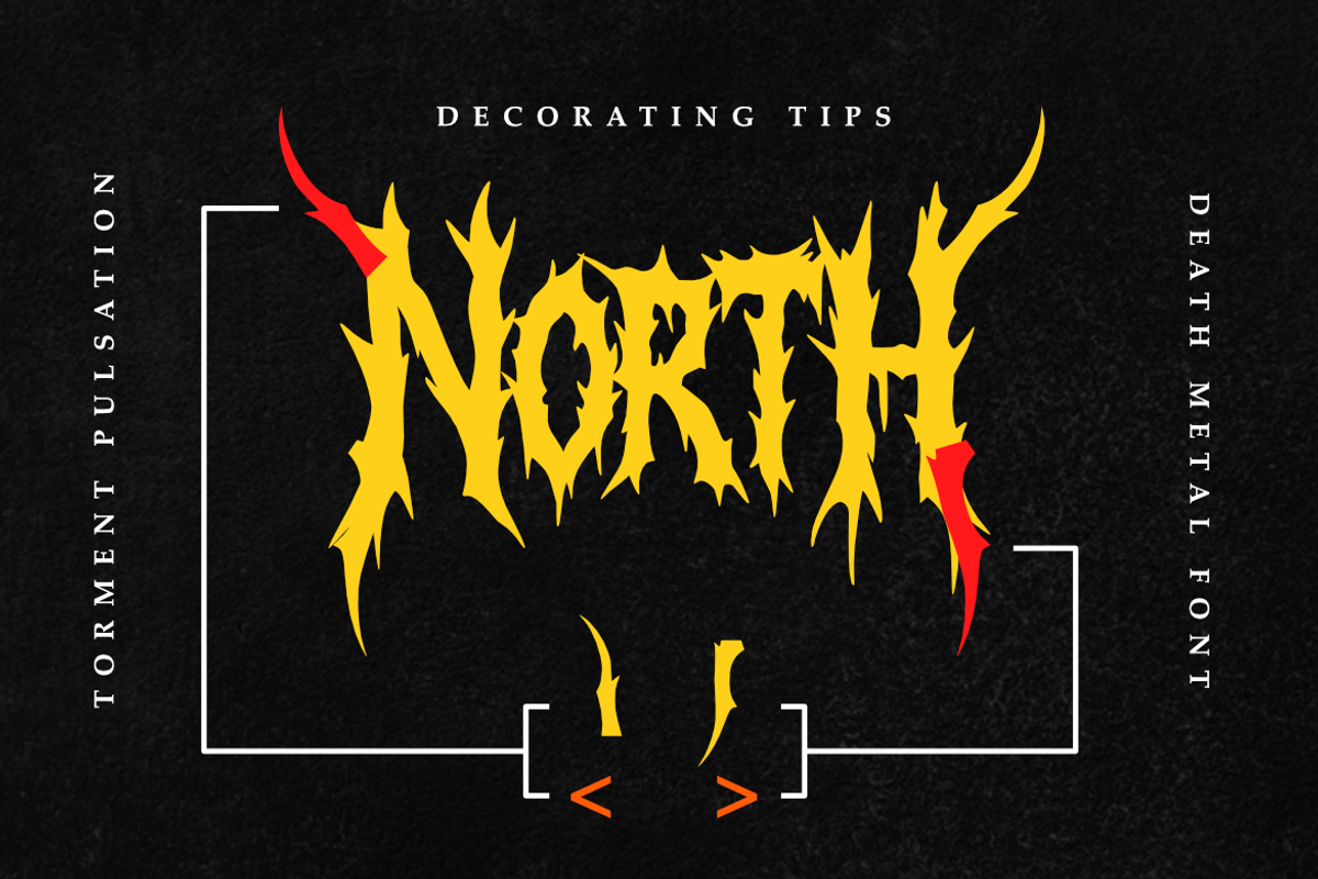 Torment Pulsation – Death Metal, a Blackletter Font by Masyafi Studio (Photo 7 of 9)