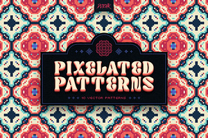 Pixel Mosaic Patterns | Vol. 13