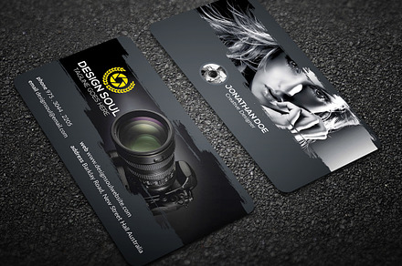 Photography Business Card, a Business Card Template by Designsoul14