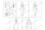Coloring Book Summer 1, a Person Illustration by GlamArtZhanna (Thumbnail 7 of 8)