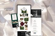 Canva Wedding Website Invitation, a Landing Page Template by GlamWebDesigns (Thumbnail 2 of 7)
