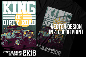 King Of Dirty Road Illustration