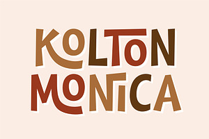 Kolton Monica - Playful Font