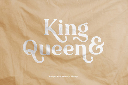 Ambigue Wild Modern x Vintage Serif