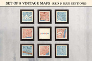 Set of 8 Vintage Maps of London, a Graphic by Fendell Projects (Thumbnail 2 of 4)