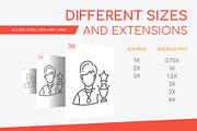 People - Line Icons Collection, an Outline Icon by Boyko Pictures (Thumbnail 3 of 8)
