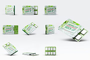 Chewing Gum Blister Mockup, an Advertising Mockup by Hubzway (Thumbnail 1 of 7)