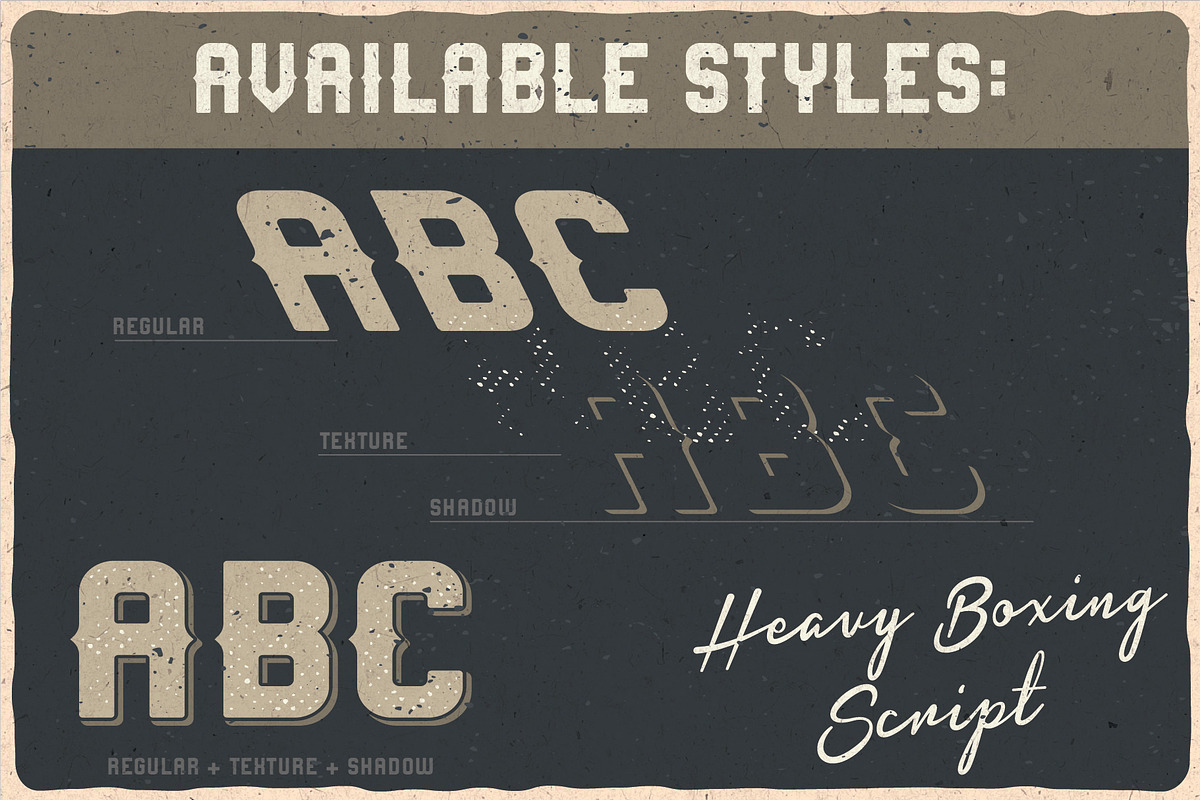 Heavy Boxing. Font Duo preview 4