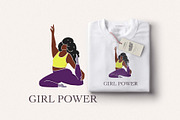 Yoga girls. Modern clipart, a Person Illustration by Spark Studio Brushes (Thumbnail 4 of 5)