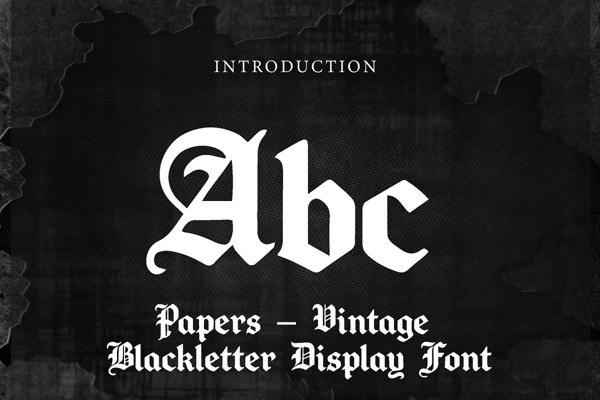 Papers, a Blackletter Font by Wow Magic (Photo 3 of 4)