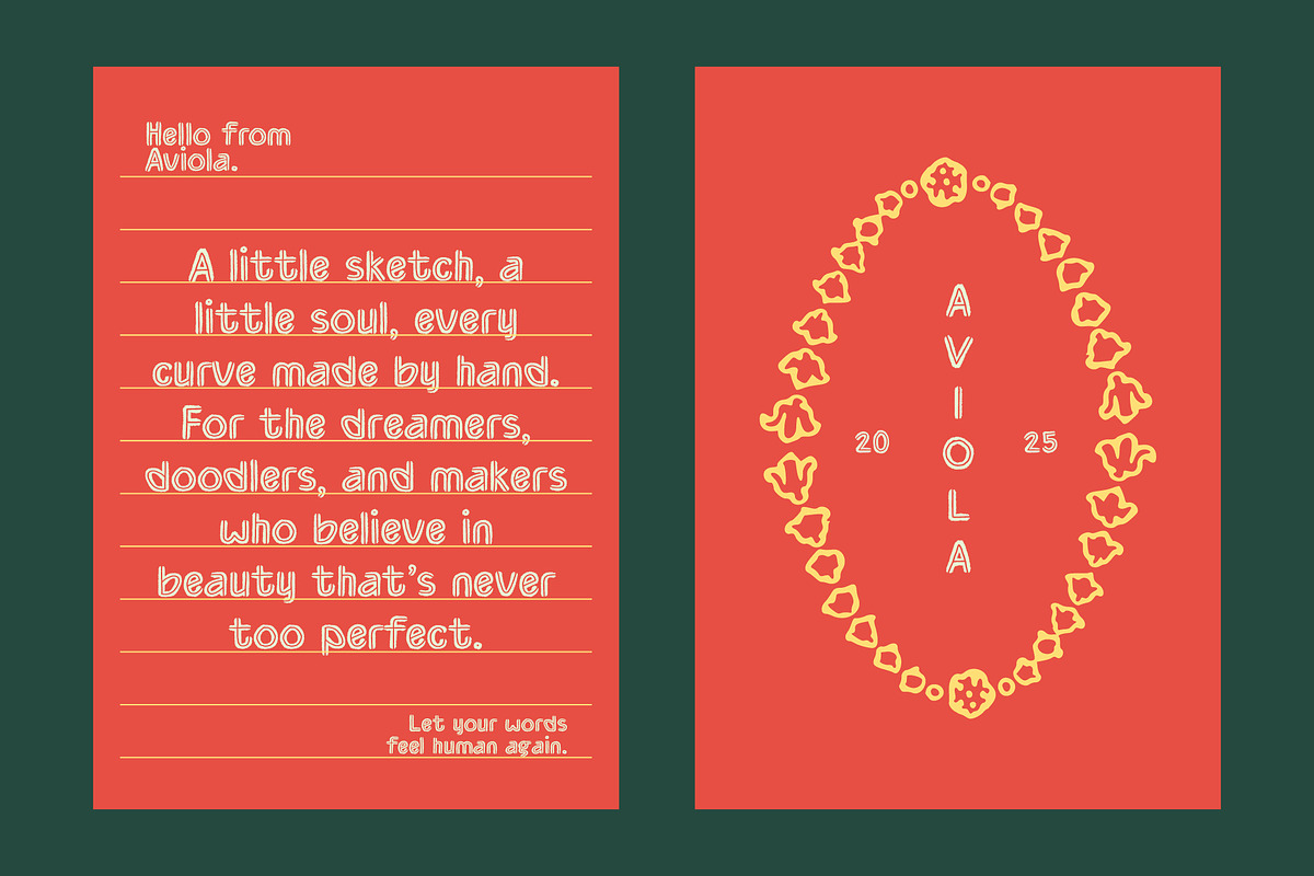 Aviola - Hand drawn Sans, a Handwritten Font by Uncarving (Photo 5 of 9)