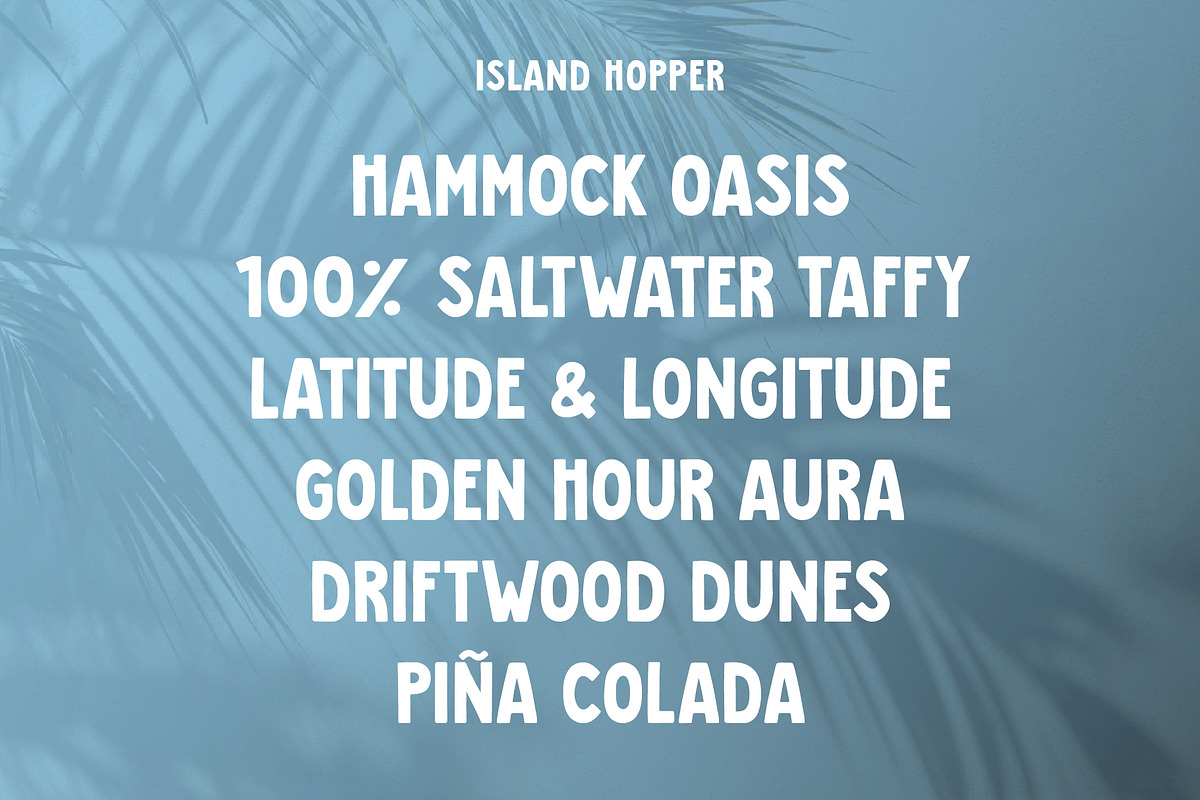 Island Hopper by Emily Ann Hill, a Handwritten Font by Emily Ann Hill Type Co. (Photo 4 of 4)