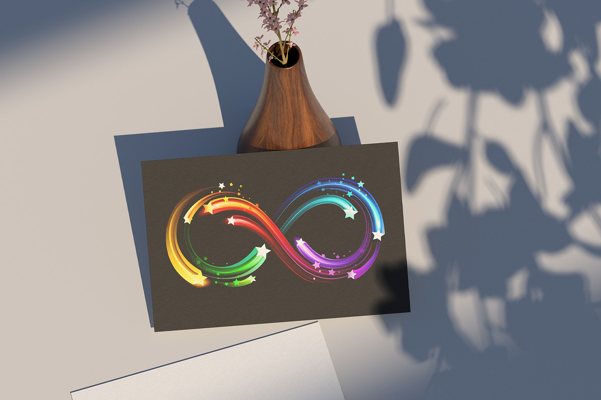 Infinity symbol of rainbow comets, a Decorative Illustration by blackmoon9 (Photo 3 of 3)