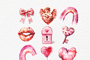 Retro valentine day heart, a Seasonal Illustration by Invite to Clipart (Thumbnail 2 of 5)