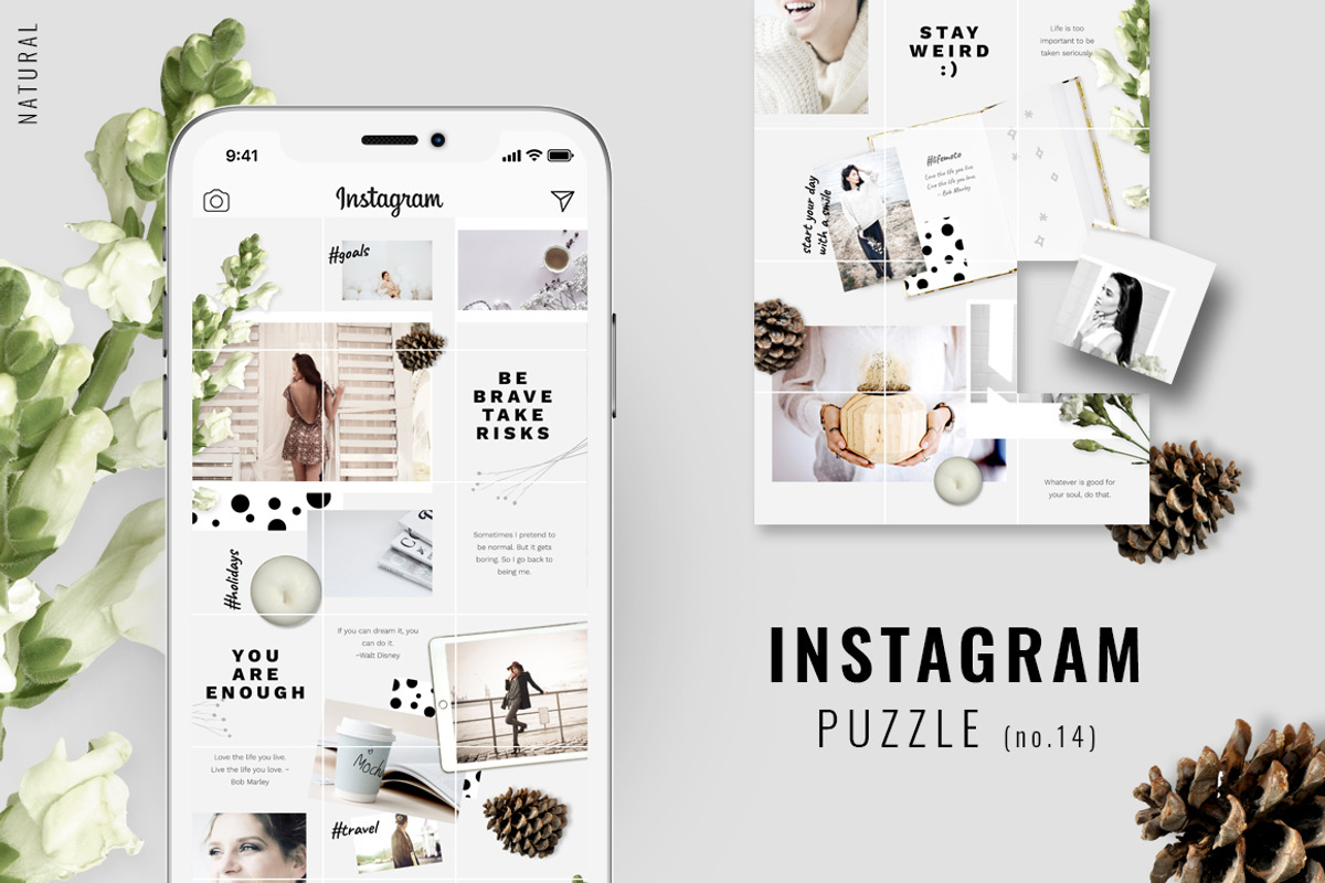81% OFF| BUNDLE v.2-Instagram Puzzle, a Social Media Template by CreativeFolks (Photo 12 of 18)
