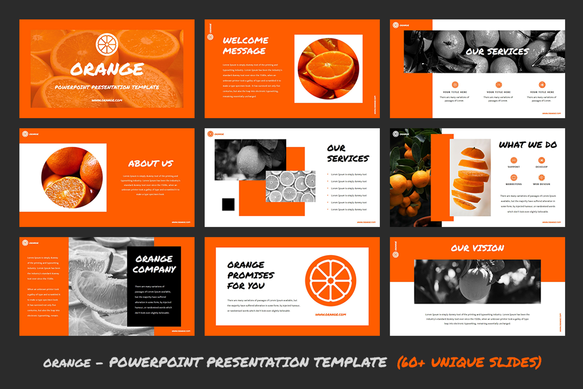 Orange - Powerpoint Template, a Presentation Template by Helga_Design (Photo 2 of 10)
