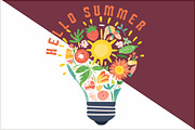 Hello Summer PNG Files, an Illustration by Sublimation Artist (Thumbnail 3 of 6)