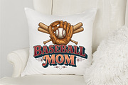 Baseball Mom Vintage PNG Design, an Illustration by designcity5 (Thumbnail 2 of 4)