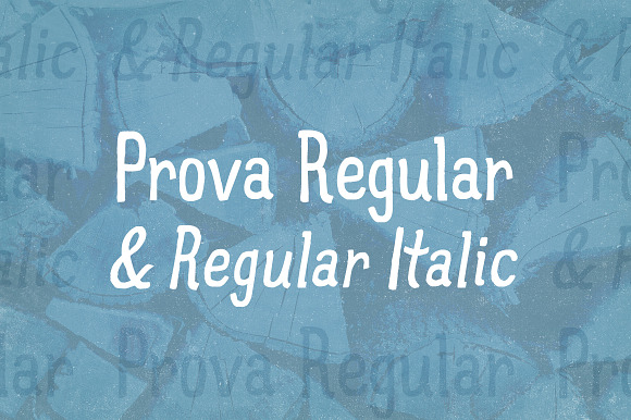 Prova Regular & Regular Italic