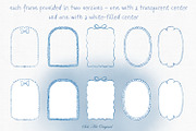 Watercolor Blue Frames Borders, an Object Graphic by Solo Art Original (Thumbnail 4 of 15)