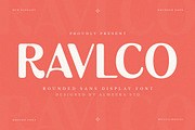 Ravlco — Retro Display Sans, a Sans Serif Font by Almeera Std (Thumbnail 1 of 10)