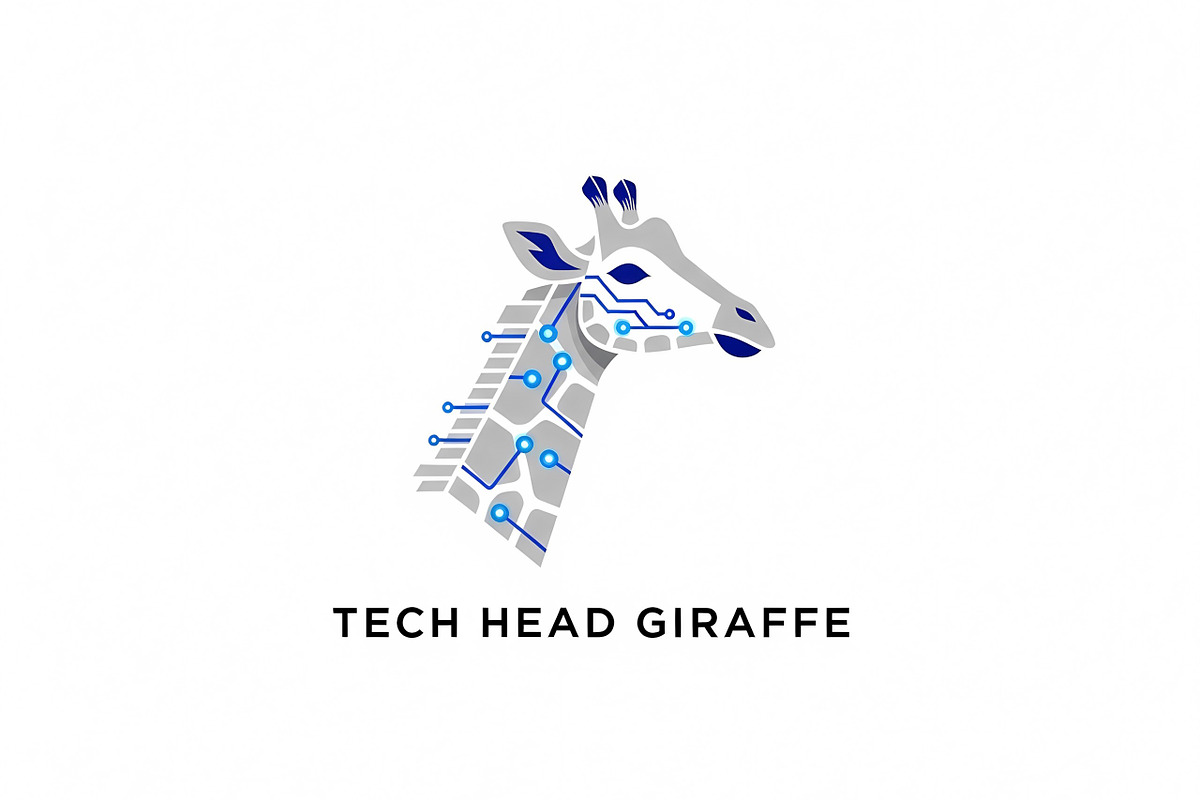 Tech Head Giraffe, a Branding & Logo Template by Logocreative (Photo 2 of 2)