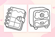 Sweet & Cute Coloring Pages Vol. 1, an Object Illustration by Inkivelle Studio (Thumbnail 2 of 3)