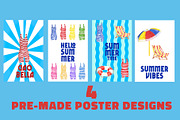 Summer Beach Clipart Set watercolor, an Object Illustration by Olexandra Mur (Thumbnail 7 of 7)
