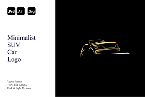 Minimalist SUV Car Logo, a Branding & Logo Template by Luxury Logos