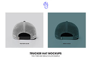 TRUCKER HAT MOCKUPS, a Hat Mockup by made_by_nope (Thumbnail 4 of 6)