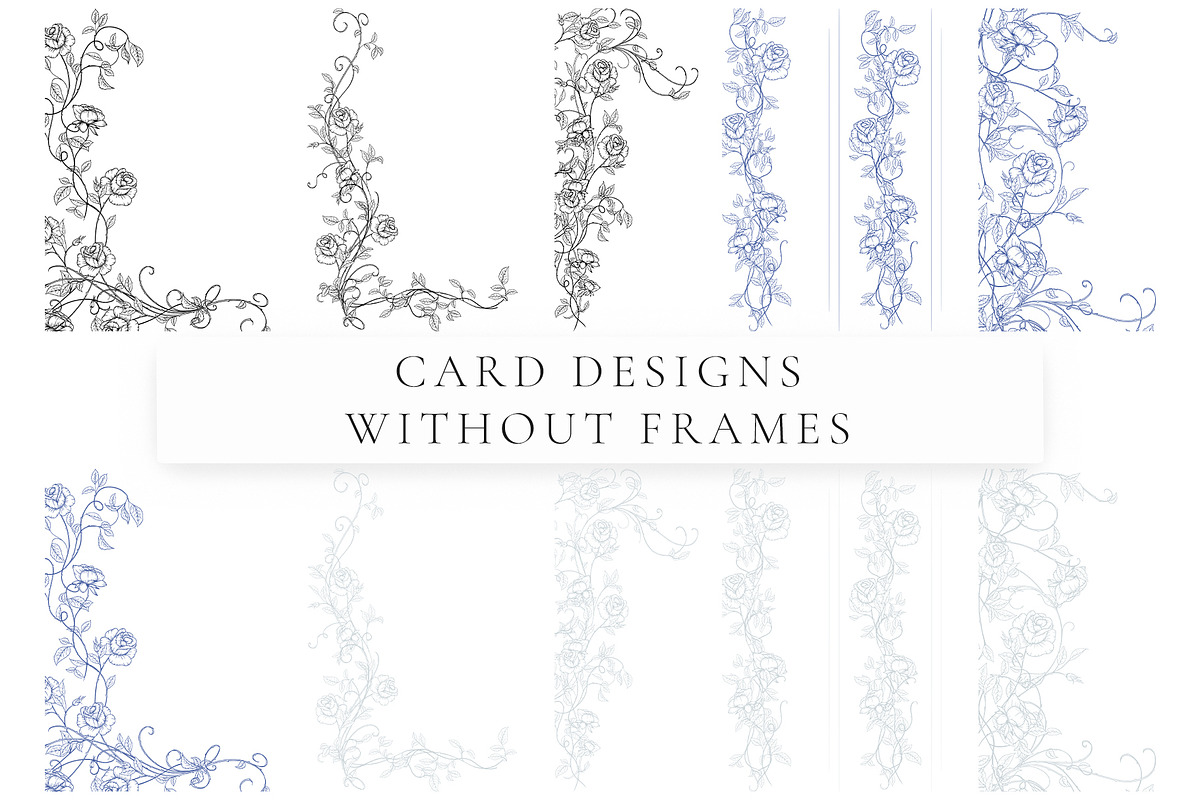 Rose Garden LineArt, a Decorative Illustration by AW Studios (Photo 8 of 11)