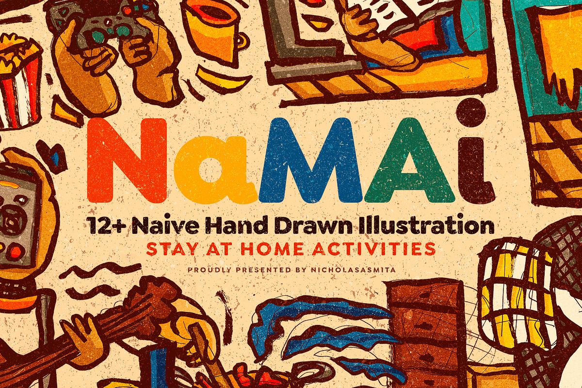 Namai: 12+ Hand Drawn Illustrations, a Person Illustration by nicholasasmita (Photo 1 of 10)