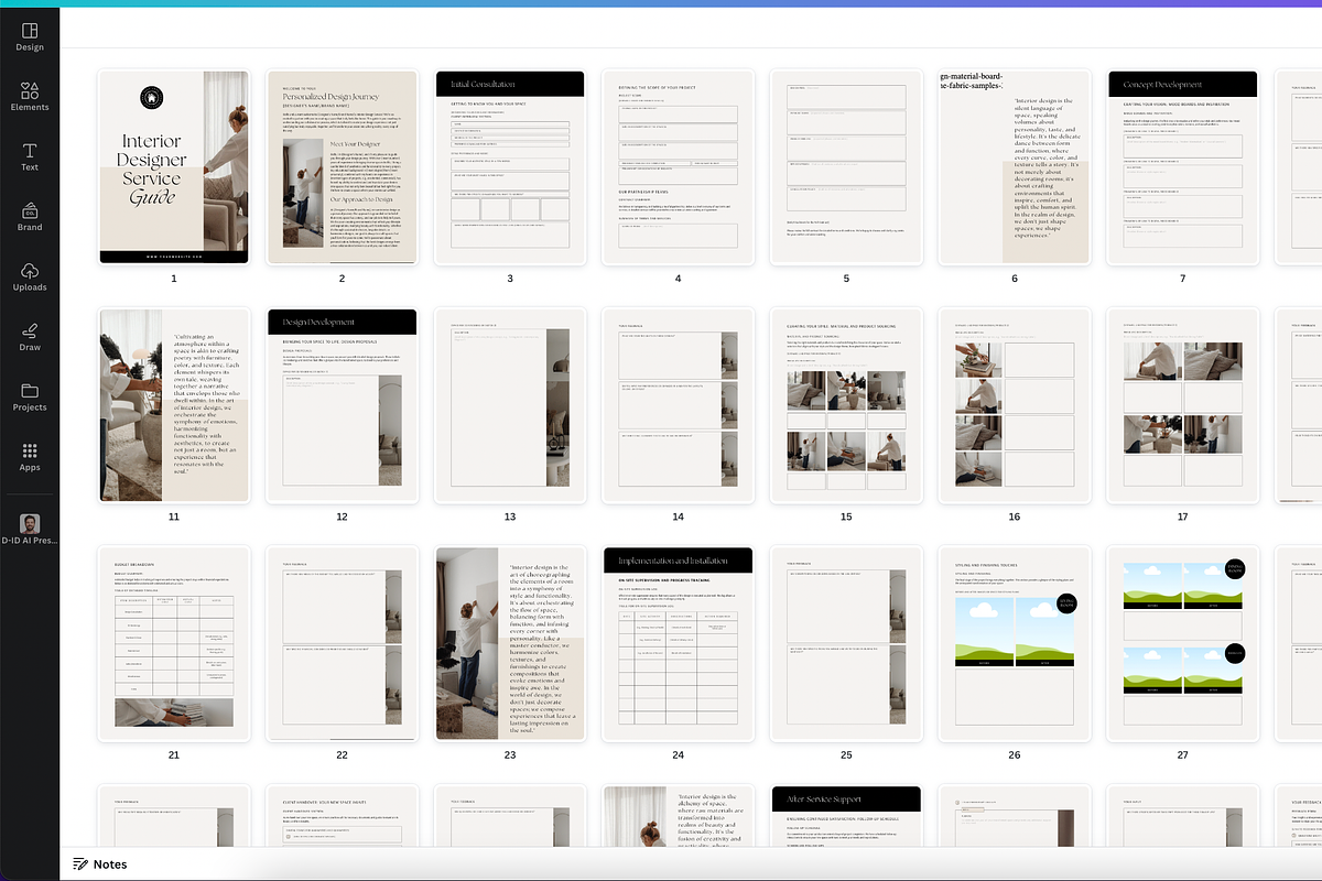 Interior Designer Service Guide, a Marketing Template by HelloKarla (Photo 9 of 10)