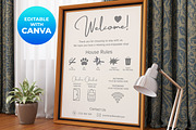 Vacation Rental Welcome Sign, a Marketing Template by M9 Design (Thumbnail 1 of 7)