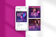 Neon Party Rave Promotion Instagram, a Social Media Template by peterdraw (Thumbnail 3 of 9)