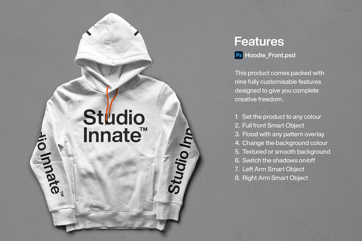 Custom Hoodie Mockup Bundle, a Hoody Mockup by Studio Innate (Photo 5 of 7)