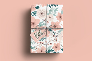 Gift Paper Roll Mockup Pattern Showc