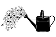 Floral Watering Can Design Bundle, an Illustration by Gaye Art (Thumbnail 25 of 31)