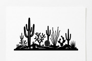 60 Desert Cactus Floral Silhouette, a Seasonal Illustration by Amazin_art (Thumbnail 23 of 24)