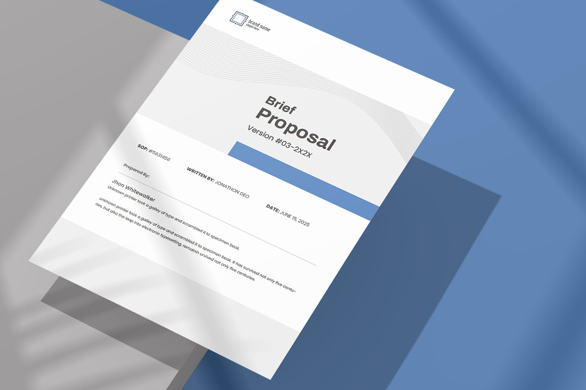 Project Proposal Template, Marketing, a Brochure Template by Niofix (Photo 5 of 6)