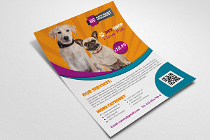 Pet Shop Business Flyer Template