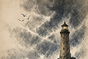 Rain and Storm at Sea, a Background Graphic by h.utomo (Thumbnail 4 of 24)
