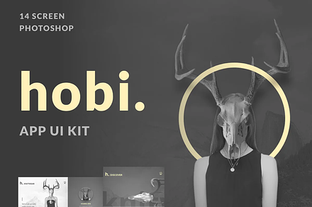 Hobi - Fashion App Design UI Kit