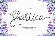 Shartica Script, a Script Font by Areatype (Thumbnail 1 of 7)