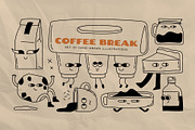 Coffee Break | Graphic collection, an Illustration by katieromanoff_art (Thumbnail 1 of 9)